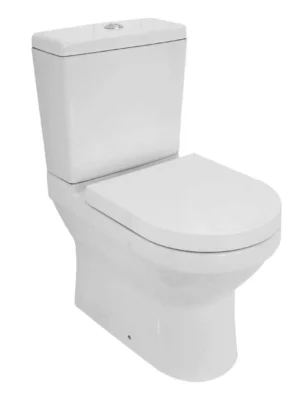 Betta Atlantis White Dual Top Flush Toilet Suite - Bottom Entry Water Supply